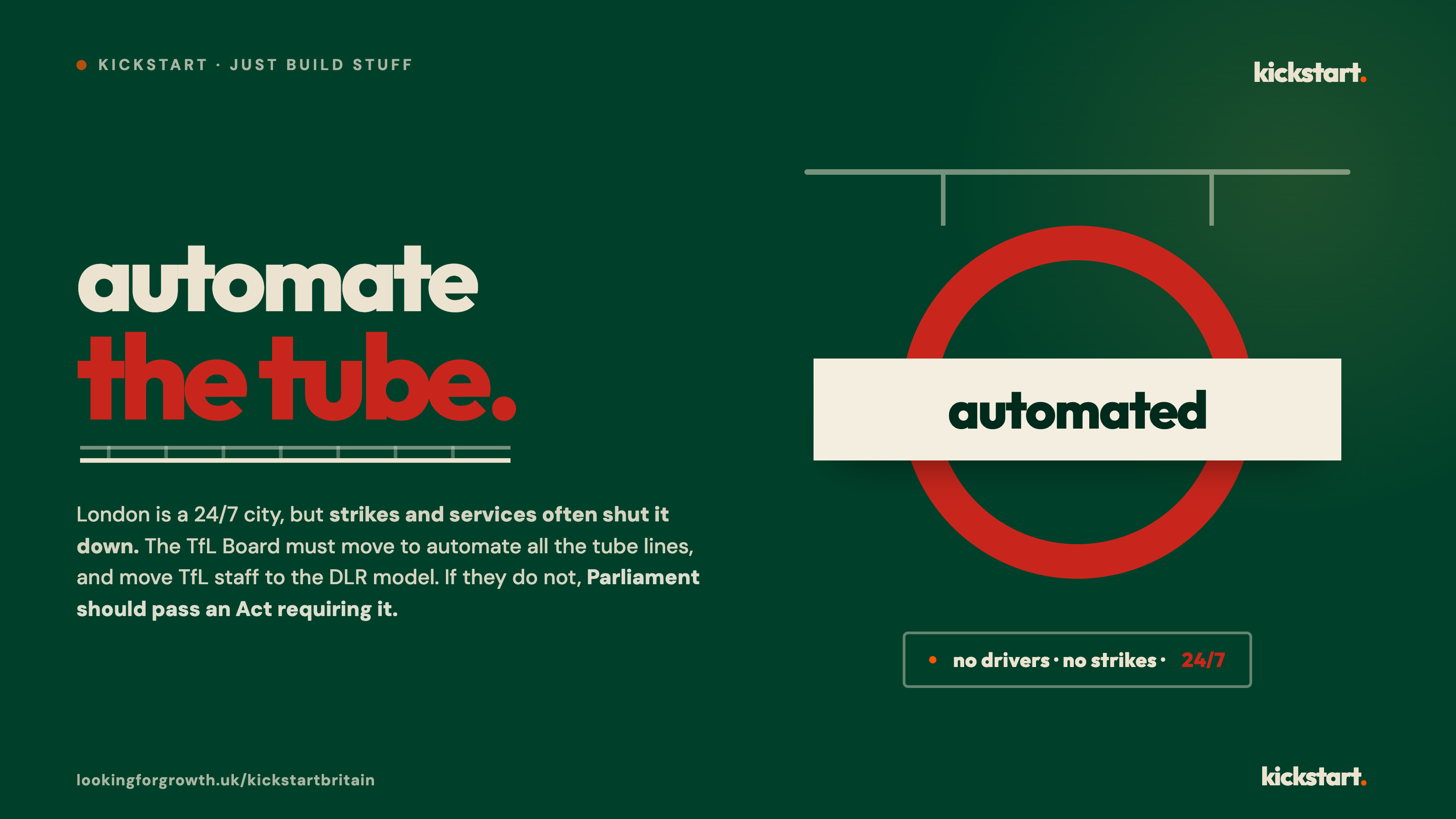 Automate the Tube